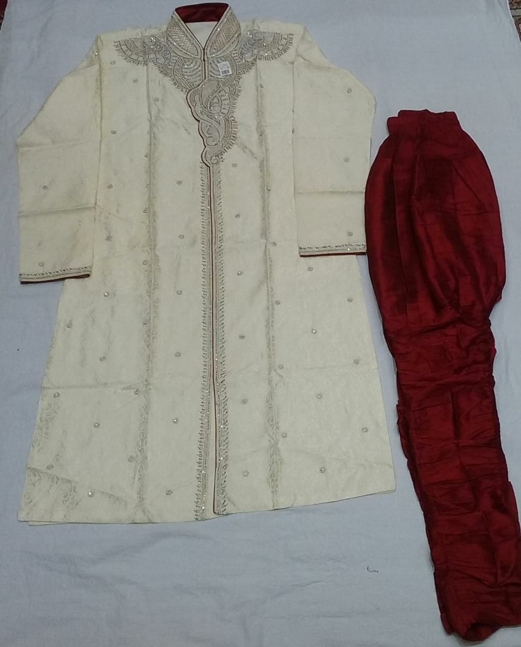 118827 A $211.00 MENS SHERWANI WITH BRITCHES PANT SIZE 40
